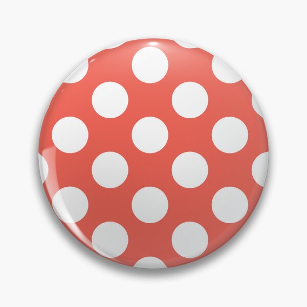 Item preview, Large white polka dots on coral designed and sold by Nolan6.