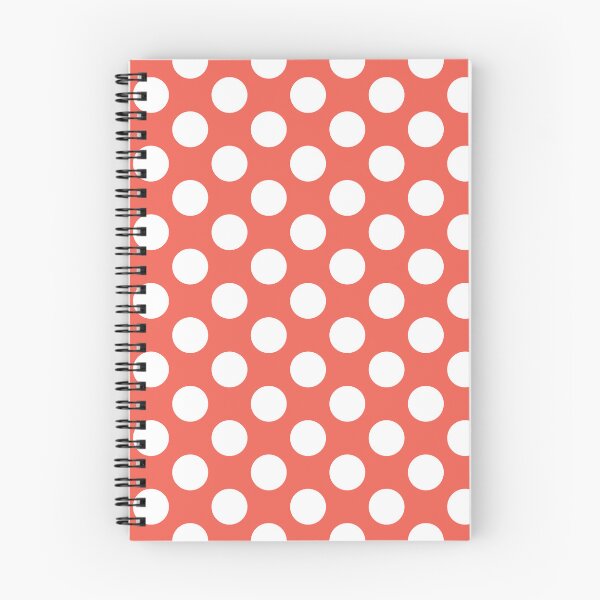 Item preview, Large white polka dots on coral designed and sold by Nolan6.