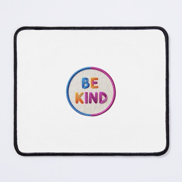 Item preview, Be Kind Embroidered Iron On Patch – Bold Typography Design designed and sold by Peecoo.