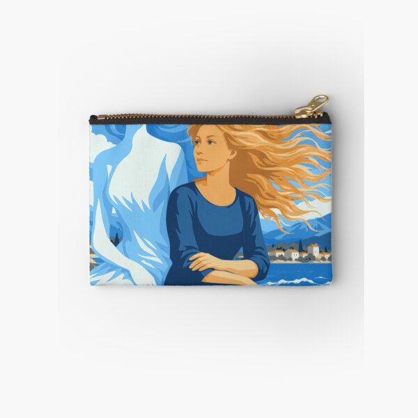 Item preview, The Sea Within Her Art, Adriatic Woman Print, Mediterranean Coastal Art, Feminine Blue Poster, Dreamy Seaside Decor designed and sold by Studio pod Burom.