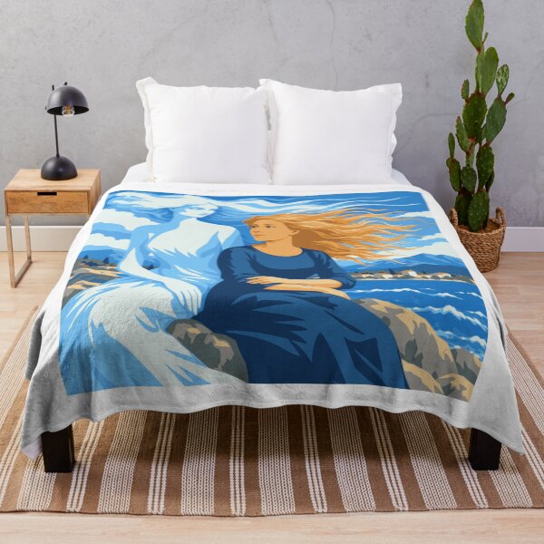 Item preview, The Sea Within Her Art, Adriatic Woman Print, Mediterranean Coastal Art, Feminine Blue Poster, Dreamy Seaside Decor designed and sold by Studio pod Burom.