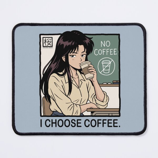 Item preview, School Coffee Ban – Student Drinking Coffee designed and sold by SakuraHaven.