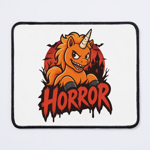 Item preview, Orange Unicorn Horror Buddy Movie Inspired Fantasy Creature Design designed and sold by SilverNox.
