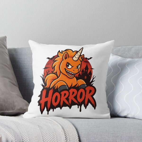 Item preview, Orange Unicorn Horror Buddy Movie Inspired Fantasy Creature Design designed and sold by SilverNox.