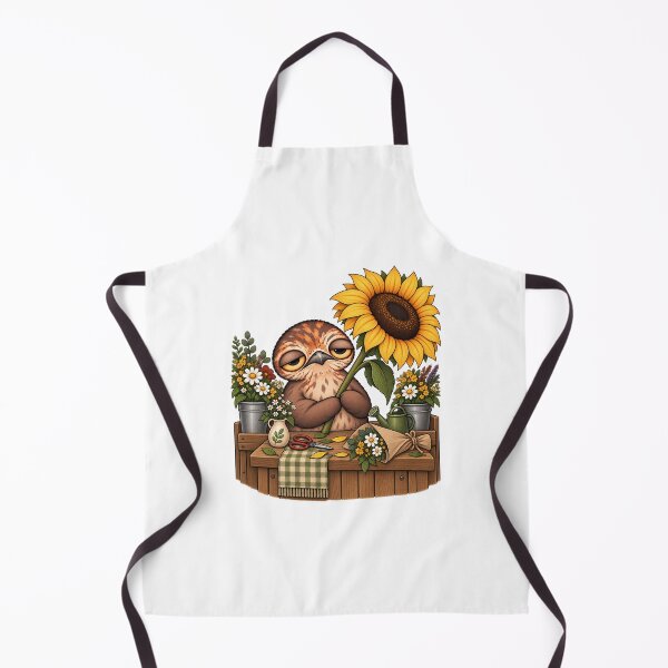 Item preview, Sleepy Potoo Bird with Sunflower | Cute Botanical Garden Lover Art designed and sold by MrDev.