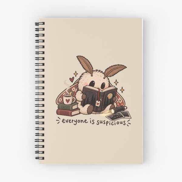 Item preview, Everyone Is Suspicious – Funny Thriller Reader Book Moth designed and sold by SnugbugStudios.