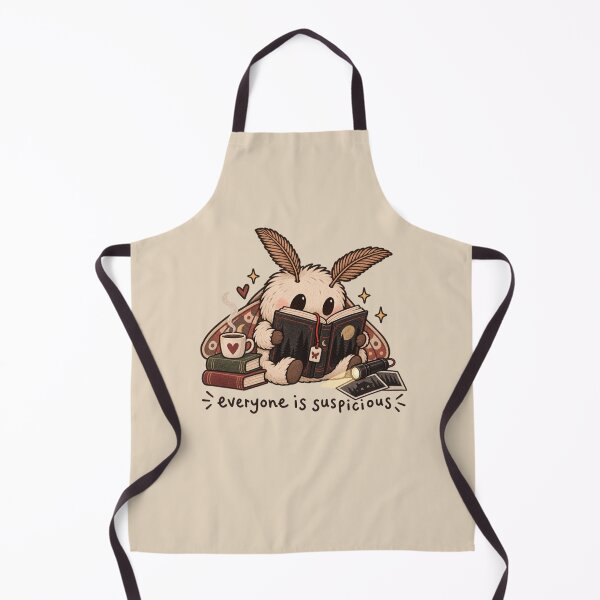 Item preview, Everyone Is Suspicious – Funny Thriller Reader Book Moth designed and sold by SnugbugStudios.