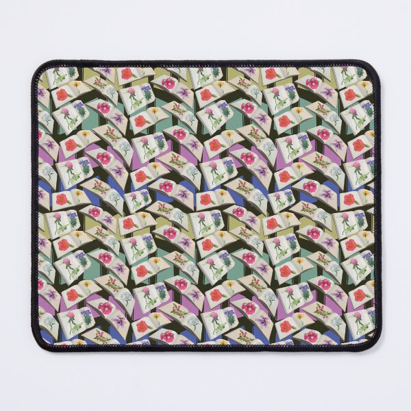 Item preview, Jewel Tone Botanical Books Zig Zags designed and sold by Digitalmyth's Designs.