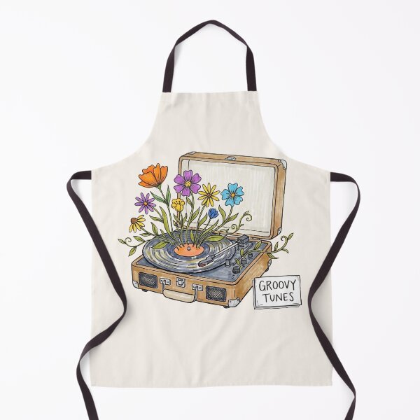 Item preview, Vintage Record Player Floral Groovy Tunes designed and sold by IriArt-Designs.