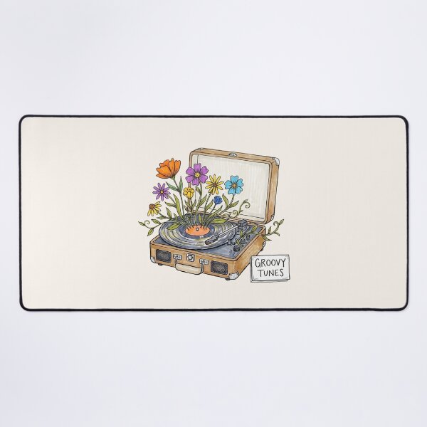 Item preview, Vintage Record Player Floral Groovy Tunes designed and sold by IriArt-Designs.