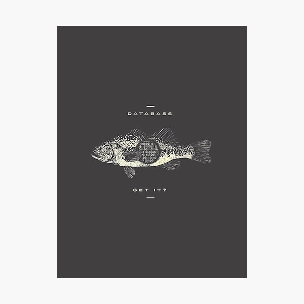 Item preview, Databass Funny Music Pun Design for Bass Lovers and Data Enthusiasts designed and sold by Mostafa177.