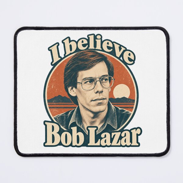 Item preview, I believe Bob Lazar - Retro Screenprint Portrait designed and sold by thefreezoneart.