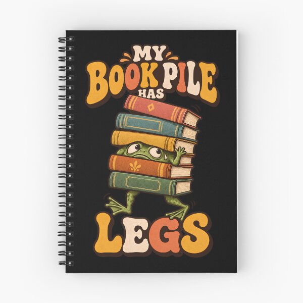 Item preview, My Book Pile Has Legs – Funny Frog Book Lover designed and sold by Bawek85Designs.