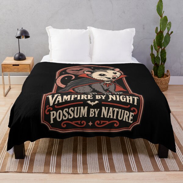 Item preview, Vampire Possum Halloween – Funny Gothic Possum by Night Vintage designed and sold by Skryp-art.