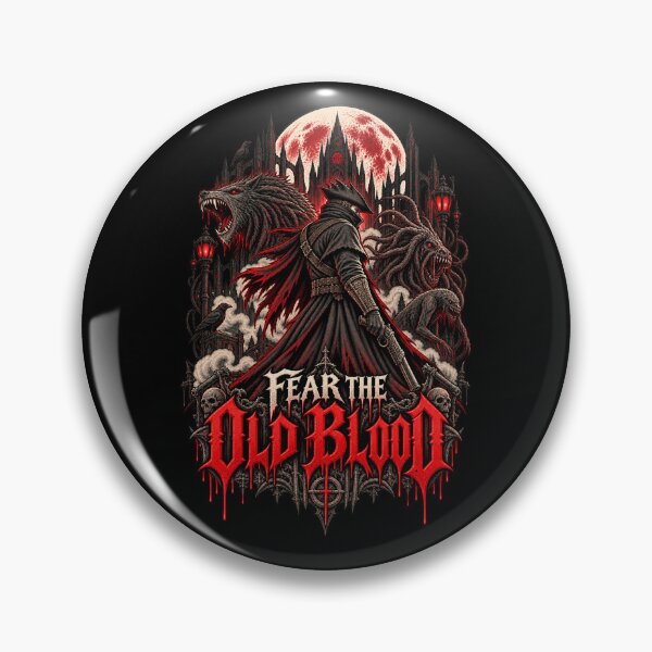 Item preview, Bloodborne Fear the Old Blood Hunter Gothic Horror designed and sold by Pandaburba.