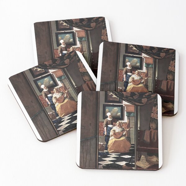 Item preview, The Love Letter – Romantic Scene by Johannes Vermeer designed and sold by Shoupay.