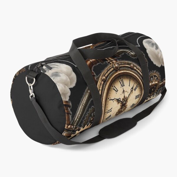 Item preview, Steampunk Clock with Gears and Steam Clouds designed and sold by MargaretPolanco.