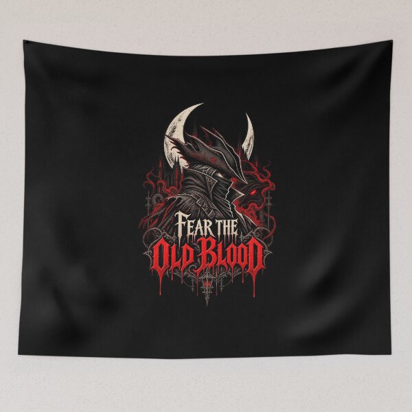 Item preview, Fear the Old Blood Bloodborne Hunter designed and sold by Pandaburba.