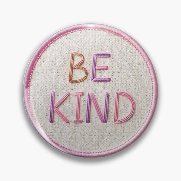Item preview, Be Kind Embroidered Iron On Patch – Bold Typography Design designed and sold by Peecoo.