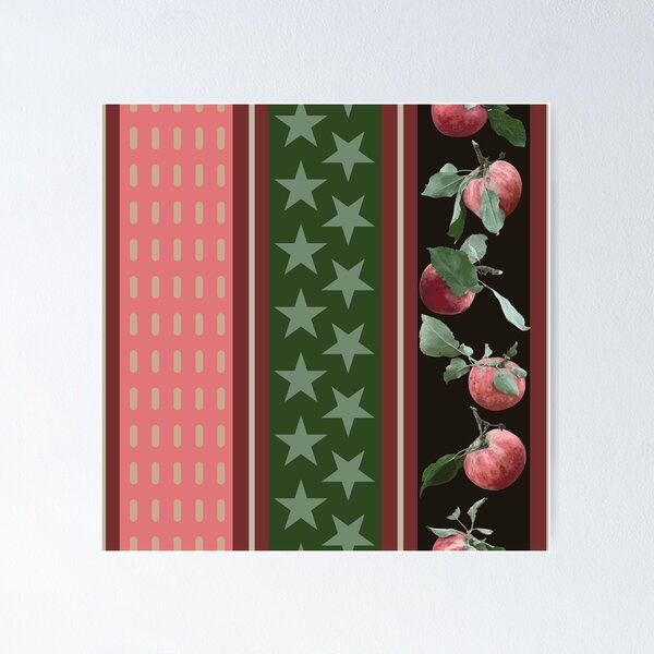 Item preview, Farm Fresh Apples Stripes designed and sold by Digitalmyth's Designs.