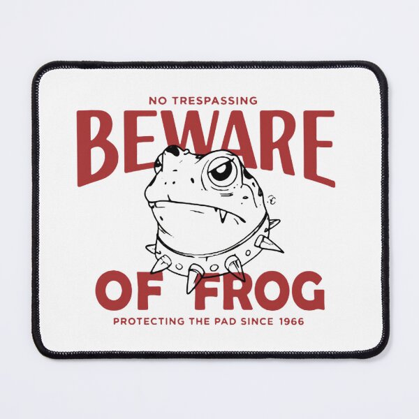 Item preview, Beware Of Frog - No Trespassing - Protecting The Pad Since 1966 designed and sold by AmeristraliaDs.