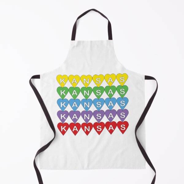 Item preview, Kansas Pride Rainbow Heart Pattern - Colorful State Love Design designed and sold by ValeriesGallery.