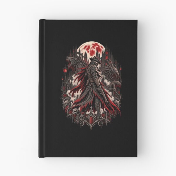 Item preview, Bloodborne Hunter Yharnam Blood Moon Gothic Horror designed and sold by Pandaburba.