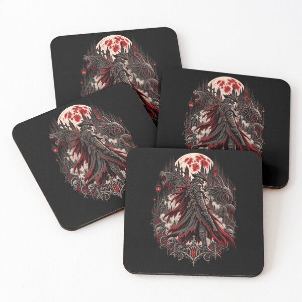 Item preview, Bloodborne Hunter Yharnam Blood Moon Gothic Horror designed and sold by Pandaburba.