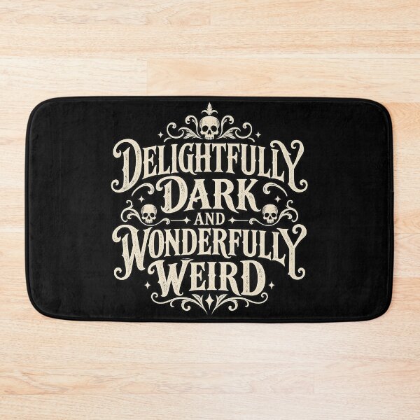 Item preview, Delightfully Dark and Wonderfully Weird Gothic Quote Shirt | Spooky Skull Aesthetic Design designed and sold by JanuszJarowicz.