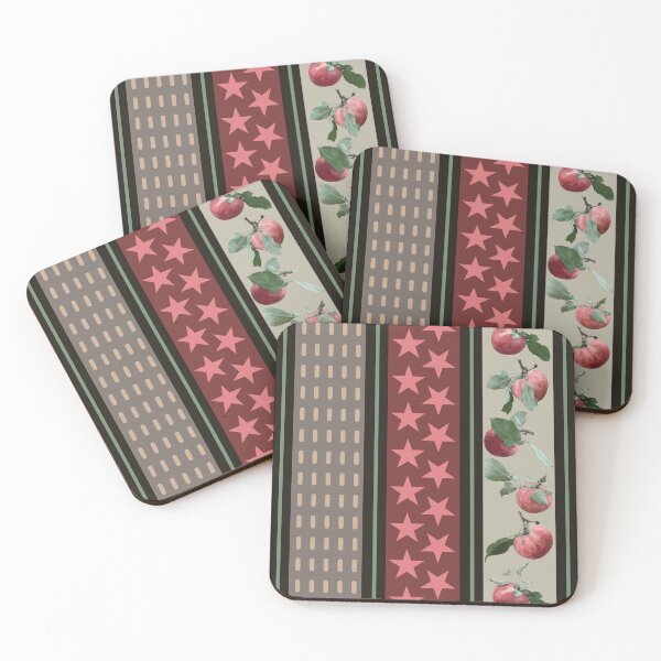 Item preview, Red Farm Fresh Apples Stripes designed and sold by Digitalmyth's Designs.