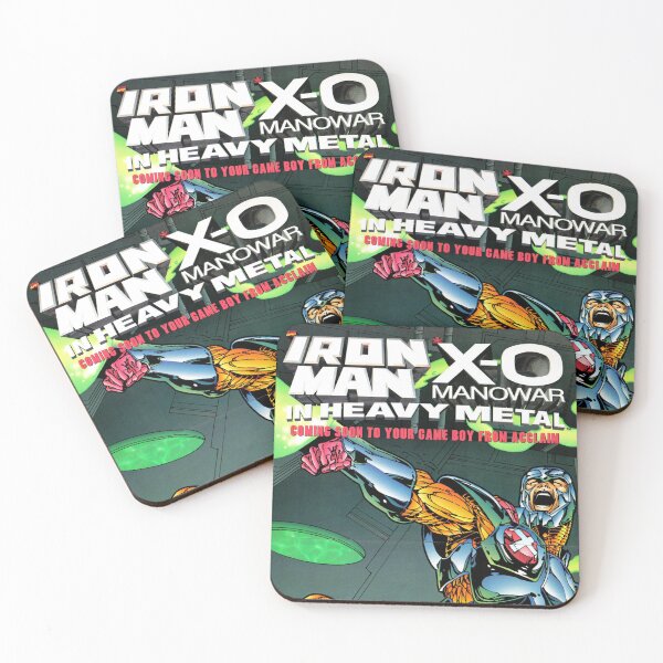 Item preview, Iron Man X-O Manowar in Heavy Metal game poster designed and sold by colliophoto.