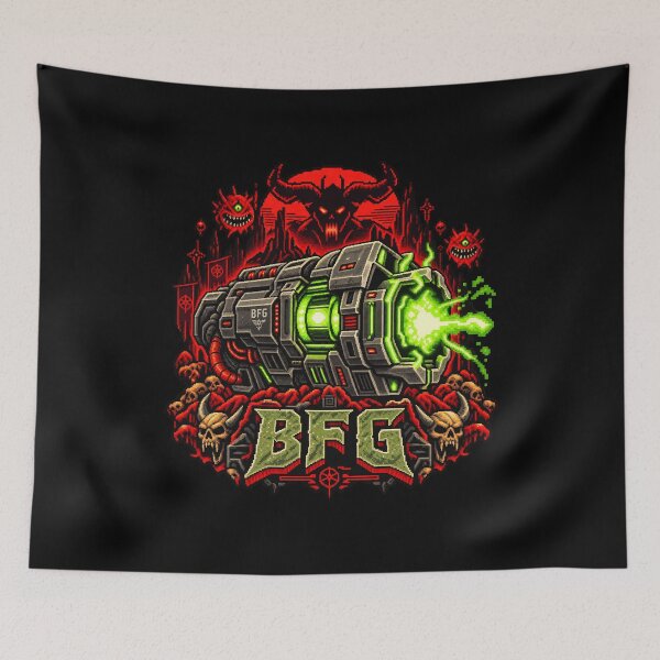 Item preview, Doom BFG 9000 Big Freaking Gun Retro FPS designed and sold by Pandaburba.