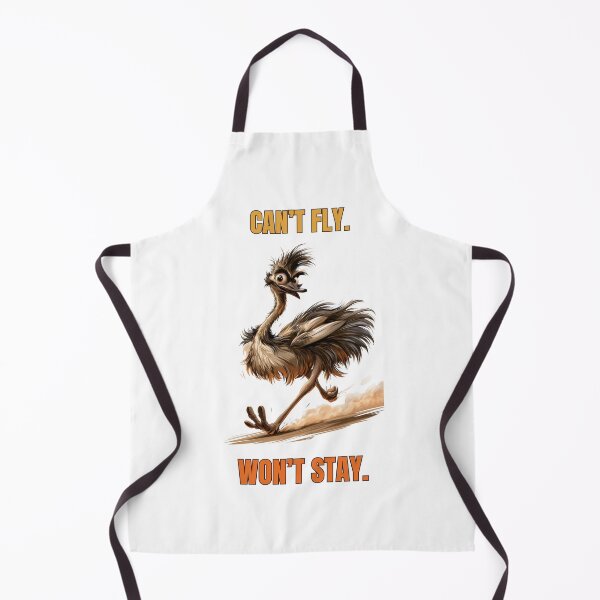 Item preview, Can’t Fly Won’t Stay Funny Emu designed and sold by SamodivaAtelier.