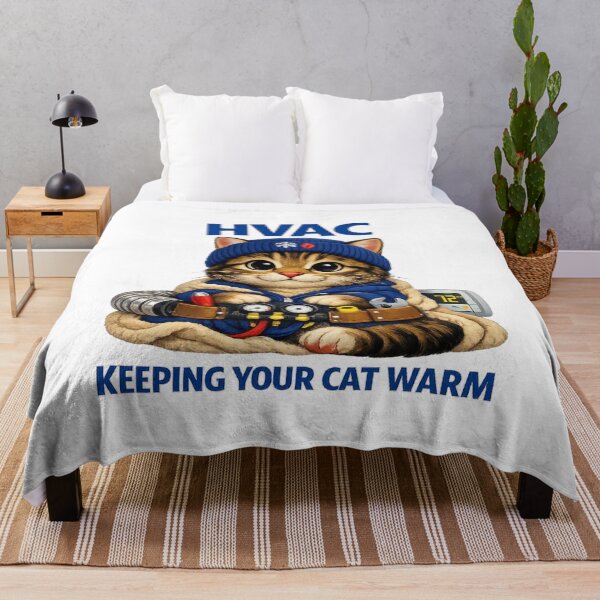 Item preview, HVAC Cat Technician - Funny Heating & Cooling Tradesman Design designed and sold by FrozenHeat97.