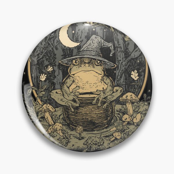 Item preview, Vintage Storybook Frog Witch designed and sold by ChicTrendz.