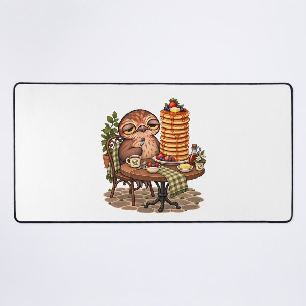 Item preview, Sleepy Potoo Bird Pancake Lover | Cute Breakfast Foodie Cottagecore Art designed and sold by MrDev.