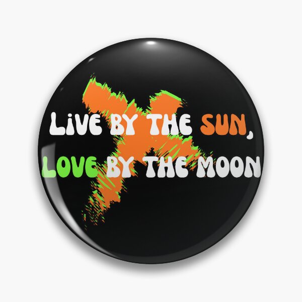 Item preview, Live By the Sun Love by the Moon Celestial Retro designed and sold by Pamthedesigner.