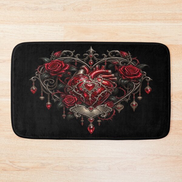 Item preview, Gothic Heart Rose Emblem – Dark Romance designed and sold by TroviTutto.