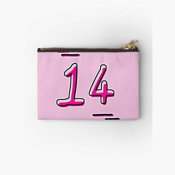 Item preview, Number 14 - Bold Pink Artistic Numeral Design designed and sold by Dyche Studio.