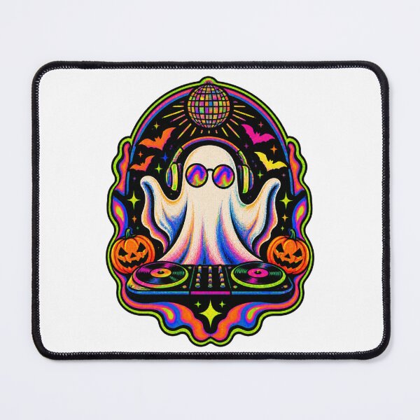 Item preview, Ghost Trippy Halloween EDM Music Party Design for Rave and Festival Fans designed and sold by nilakastrati04.