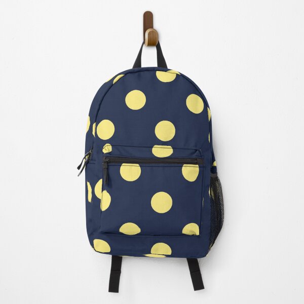 Item preview, Navy Butter Yellow Polka Dot Aesthetic Cute Big Dots designed and sold by ElGhazal-Art.