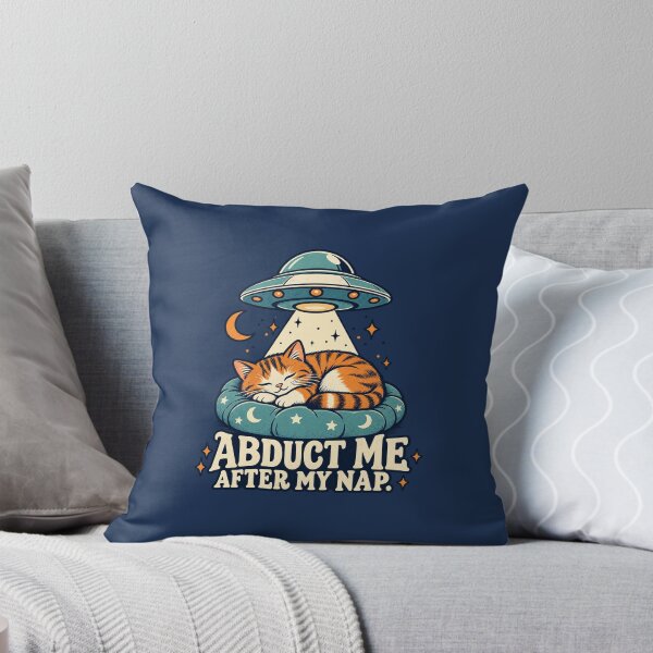 Item preview, Abduct Me After My Nap - Sleepy Cat designed and sold by thefreezoneart.