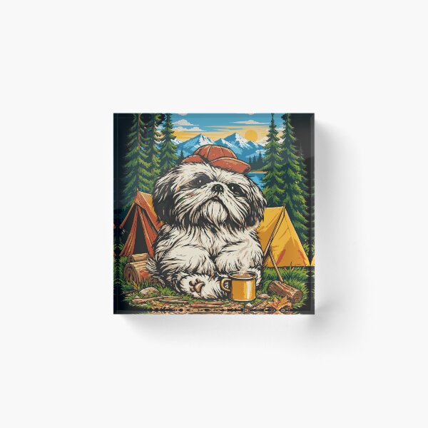 Item preview, Cozy Camping Shih Tzu  designed and sold by ClubVacay.