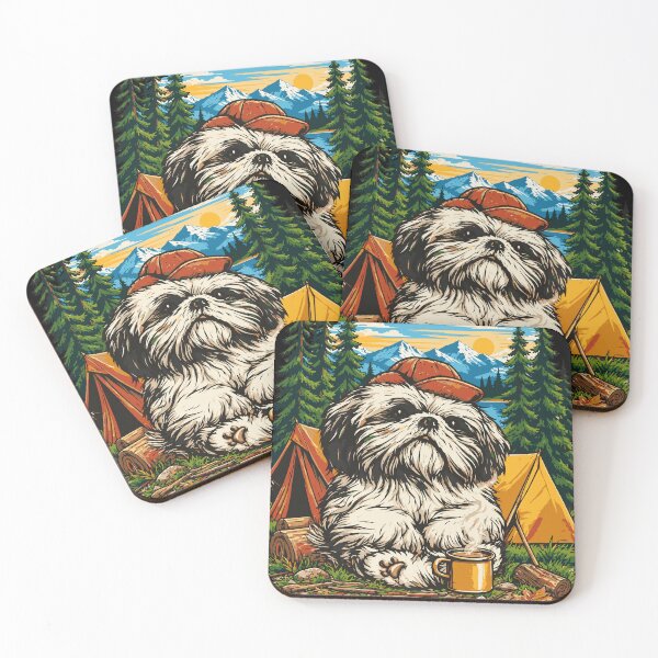 Item preview, Cozy Camping Shih Tzu  designed and sold by ClubVacay.