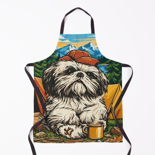 Item preview, Cozy Camping Shih Tzu designed and sold by ClubVacay.