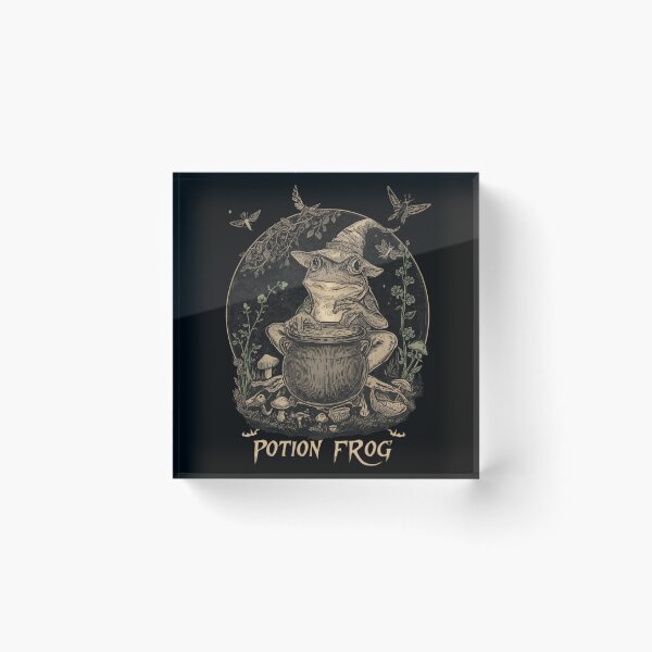 Item preview, Magical Potion Frog Witch designed and sold by ChicTrendz.