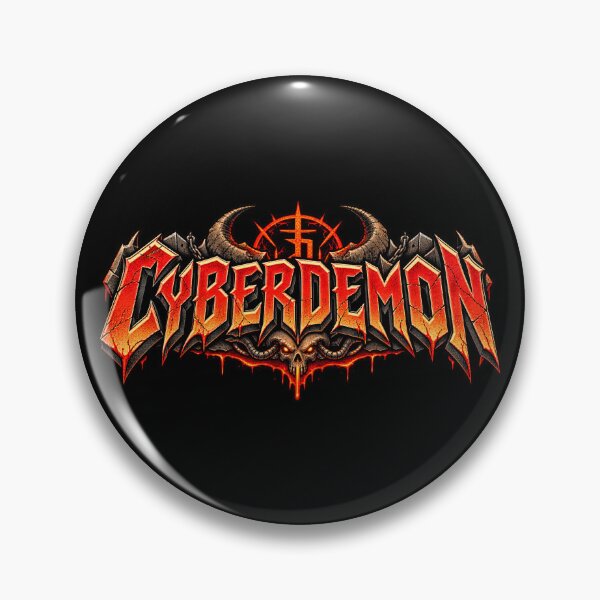 Item preview, Doom Cyberdemon Hell Boss Retro FPS designed and sold by Pandaburba.