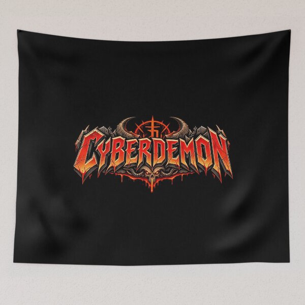 Item preview, Doom Cyberdemon Hell Boss Retro FPS designed and sold by Pandaburba.