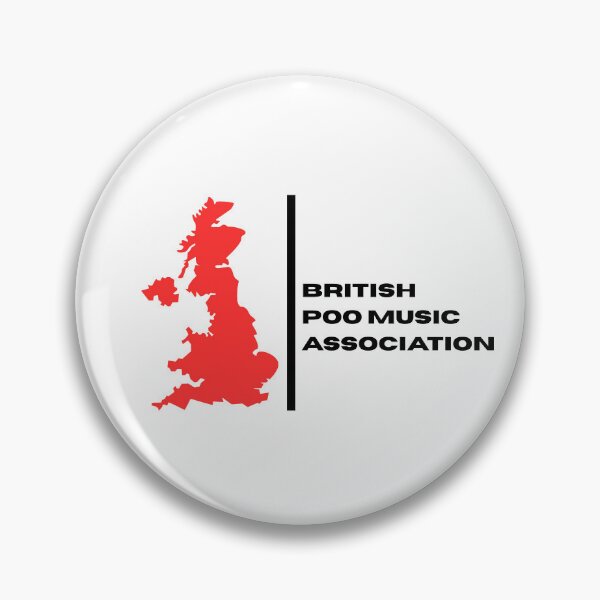 Item preview, Britsh Poo Music Association designed and sold by Overcooked Prints.
