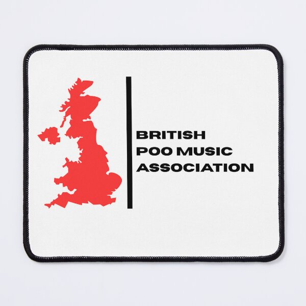 Item preview, Britsh Poo Music Association designed and sold by Overcooked Prints.
